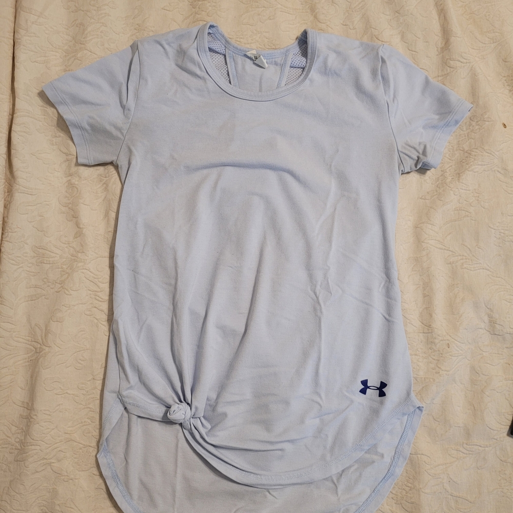 Under Armour Gray Relaxed Tie Front T-Shirt